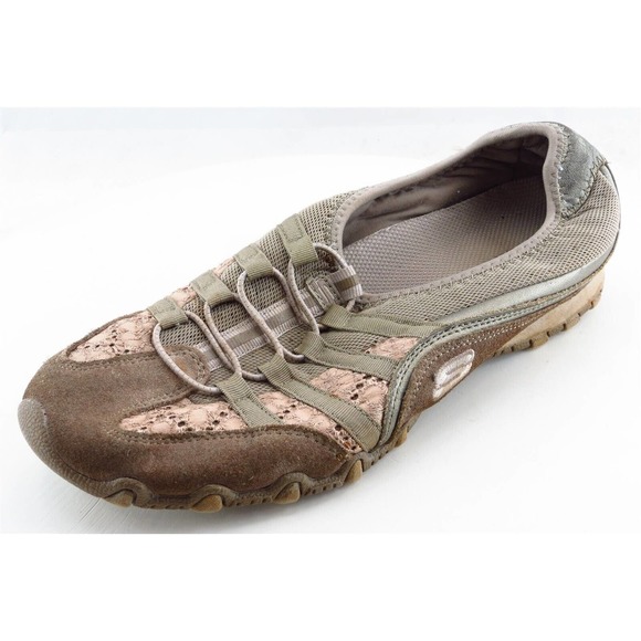 Skechers Walking Shoes Brown Leather Women9Medium - Picture 1 of 7